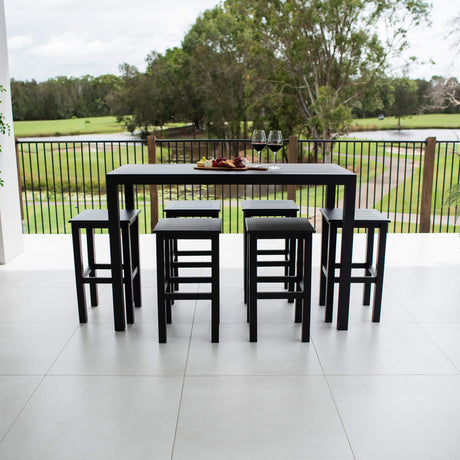 Kirra Aria - 7pce (150x65) - Outdoor Bar Set