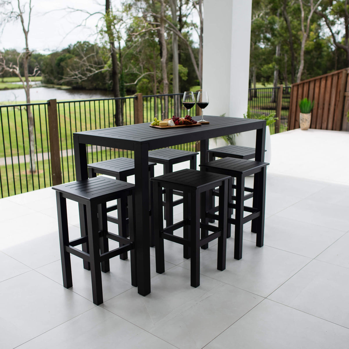 Kirra Aria - 7pce (150x65) - Outdoor Bar Set