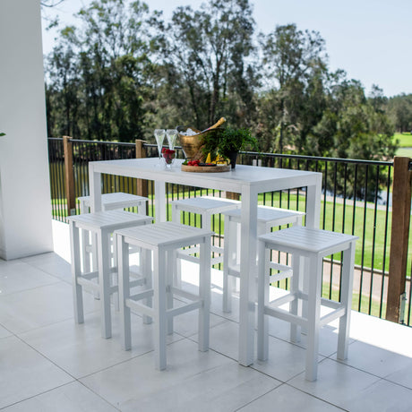 Kirra Aria - 7pce (150x65) - Outdoor Bar Set
