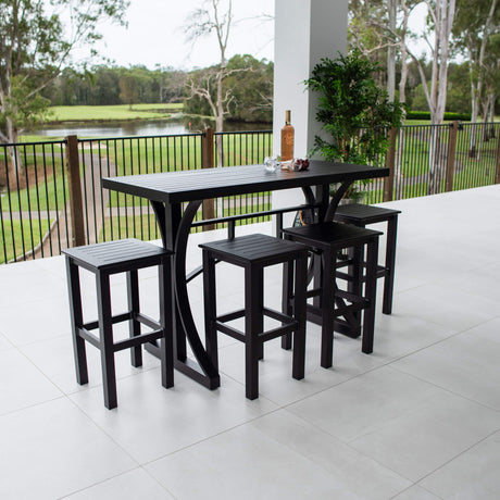 Kirra Bergen - 5pce (150x65) - Outdoor Bar Set