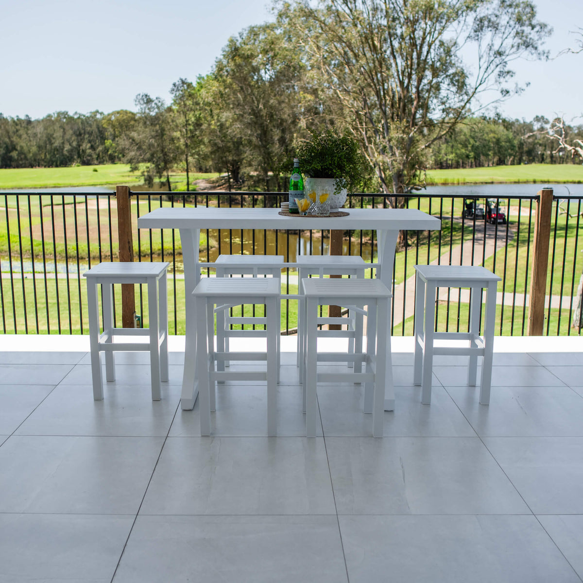 Kirra Bergen - 7pce (150x65) - Outdoor Bar Set