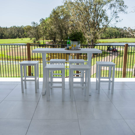 Kirra Bergen - 7pce (150x65) - Outdoor Bar Set
