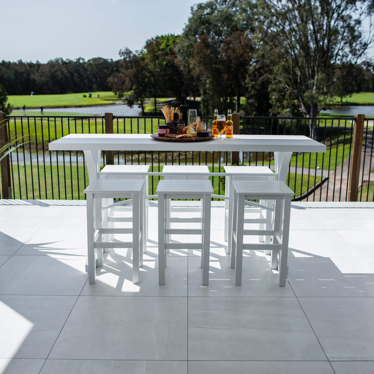 Kirra Bergen - 7pce (200x65) - Outdoor Bar Set