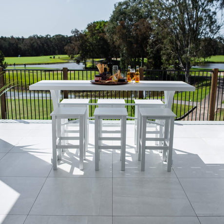 Kirra Bergen - 7pce (200x65) - Outdoor Bar Set