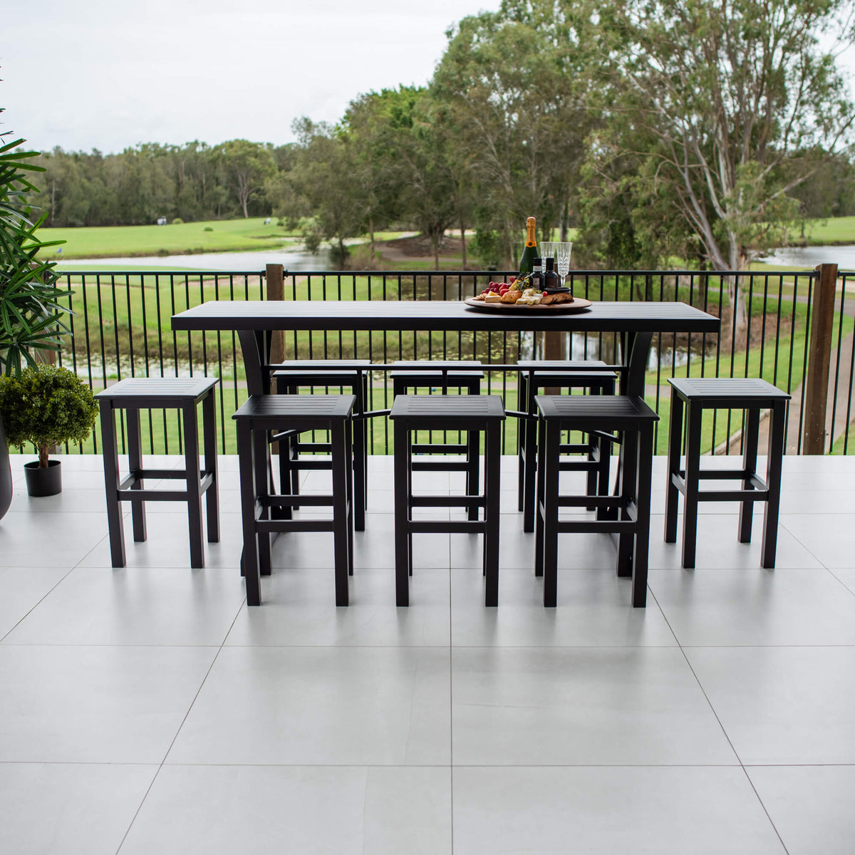 Kirra Bergen - 9pce (200x65) - Outdoor Bar Set