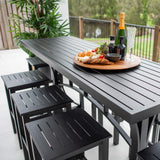 Kirra Bergen - 9pce (200x65) - Outdoor Bar Set
