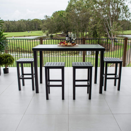 Kirra Hudson - 5pce (150x80) - Outdoor Bar Set