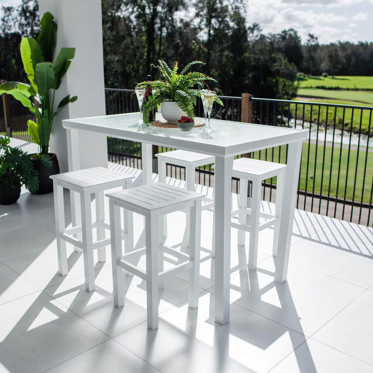 Kirra Hudson - 5pce (150x80) - Outdoor Bar Set