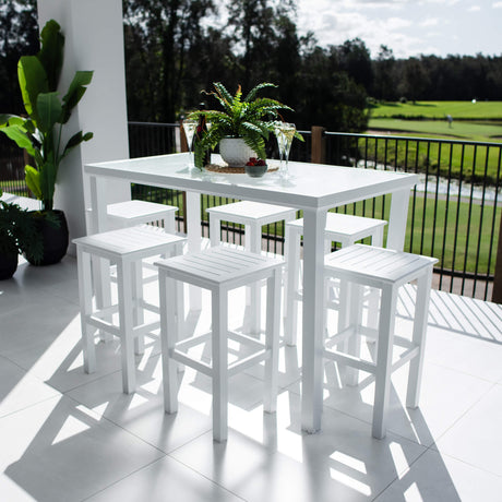 Kirra Hudson - 7pce (150x80) - Outdoor Bar Set