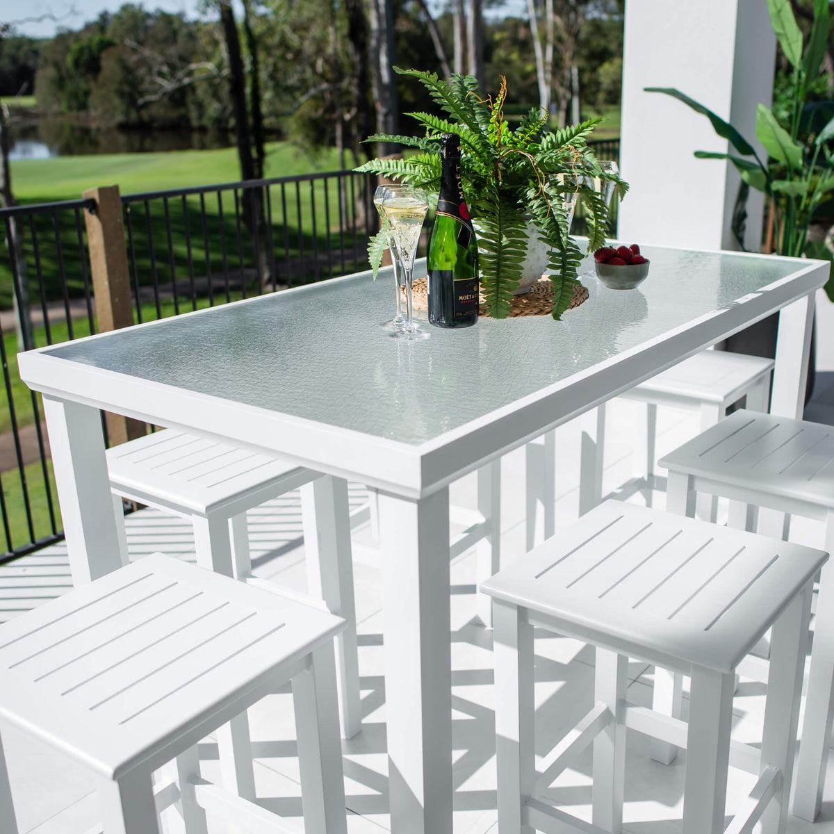 Kirra Hudson - 7pce (150x80) - Outdoor Bar Set