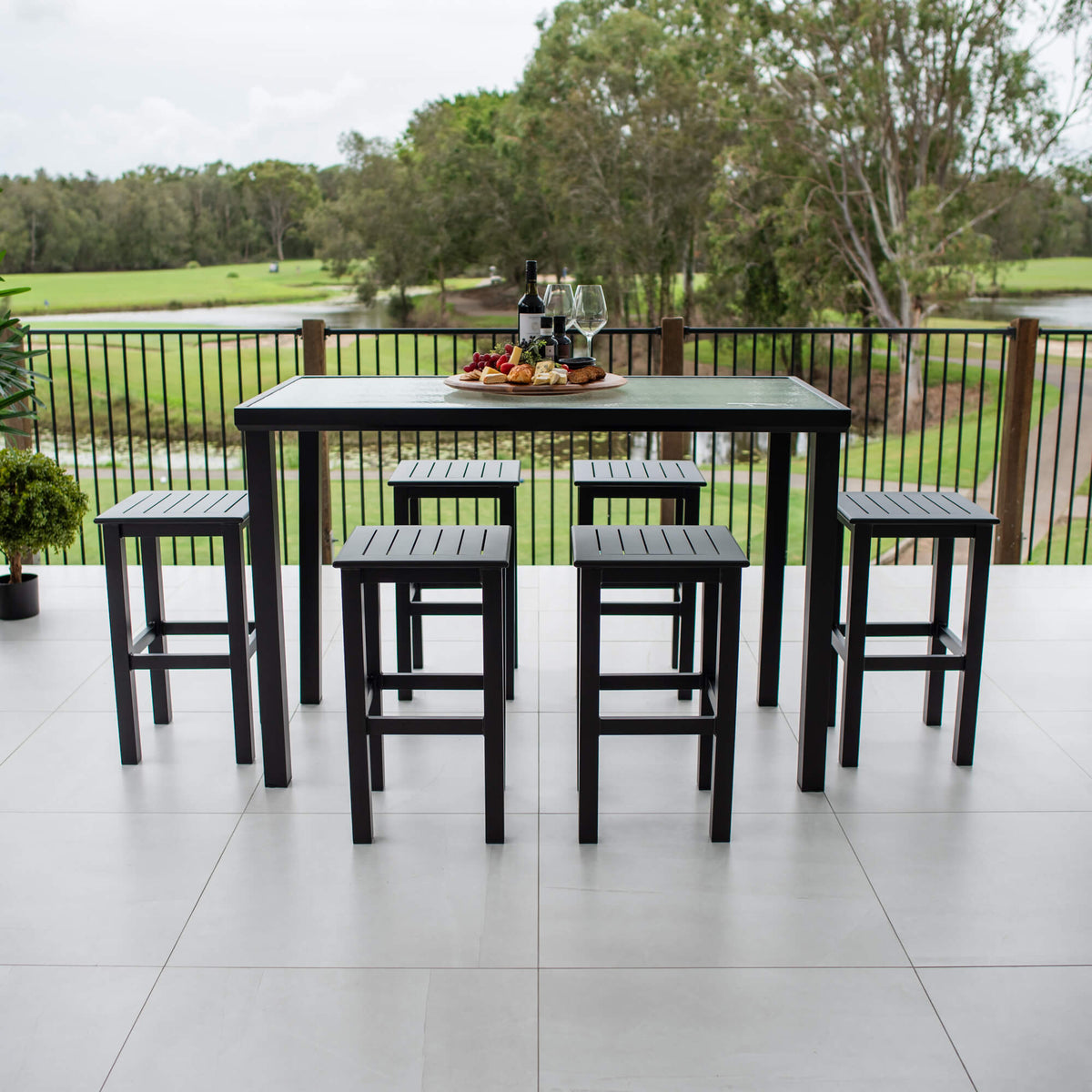 Kirra Hudson - 7pce (150x80) - Outdoor Bar Set