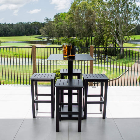 Kirra Lennox - 5pce (70x70) - Outdoor Bar Set