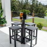 Kirra Lennox - 5pce (70x70) - Outdoor Bar Set