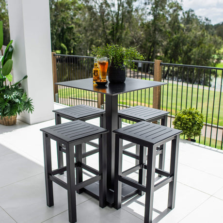 Kirra Lennox - 5pce (70x70) - Outdoor Bar Set