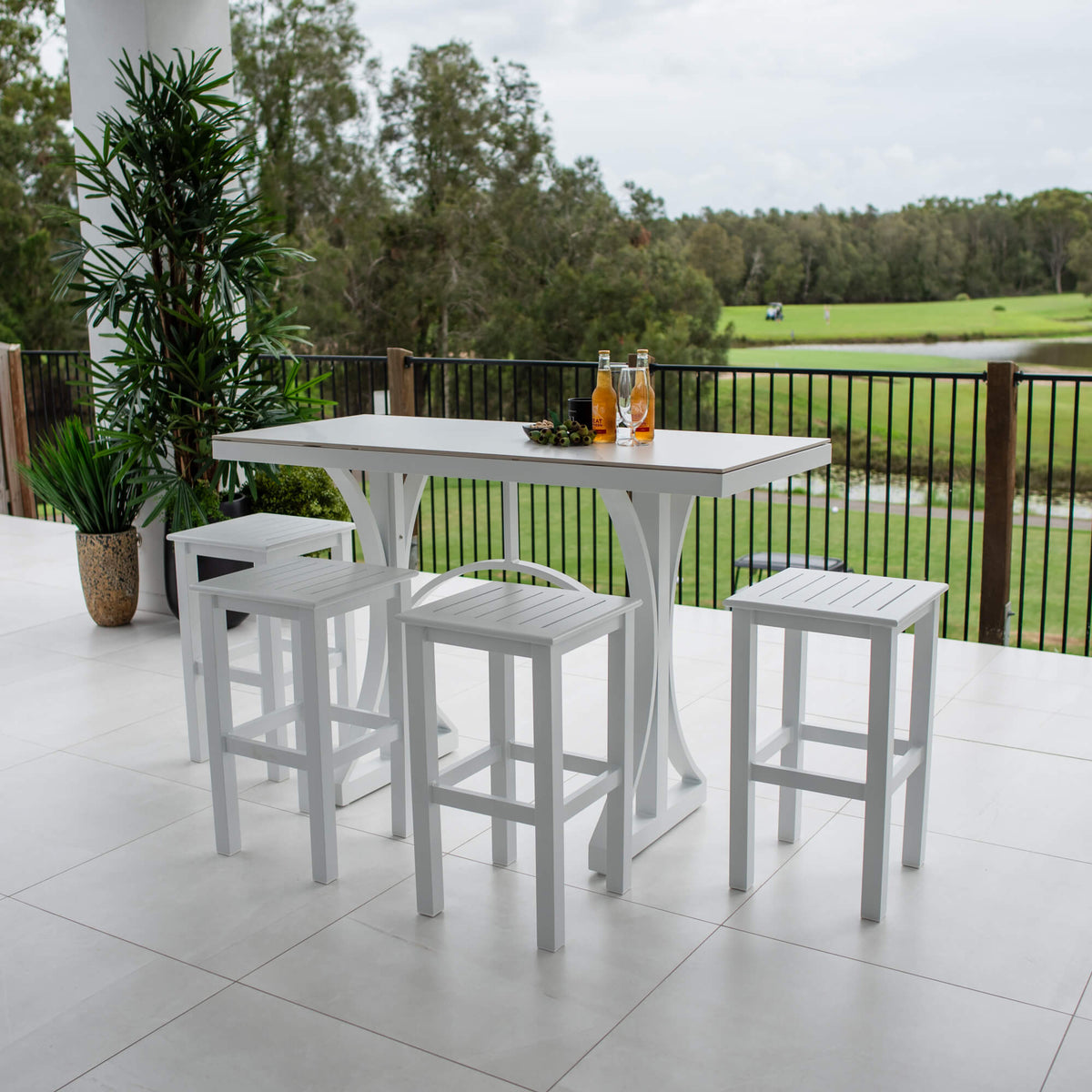 Kirra Malibu - 5pce (150x65) - Outdoor Bar Set