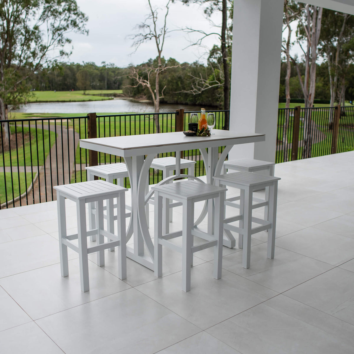 Kirra Malibu - 7pce (150x65) - Outdoor Bar Set