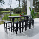 Kirra Malibu - 7pce (200x65) - Outdoor Bar Set