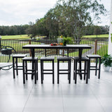 Kirra Malibu - 7pce (200x65) - Outdoor Bar Set
