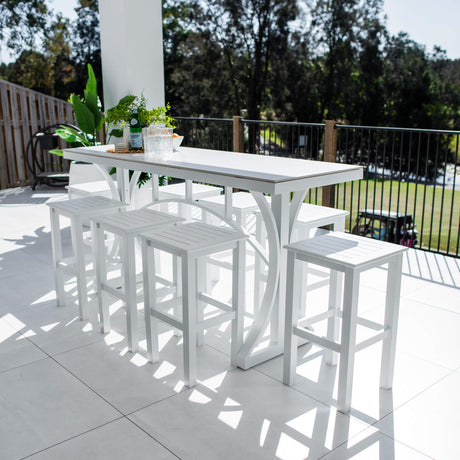 Kirra Malibu - 9pce (200x65) - Outdoor Bar Set
