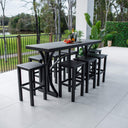 Kirra Malibu - 9pce (200x65) - Outdoor Bar Set