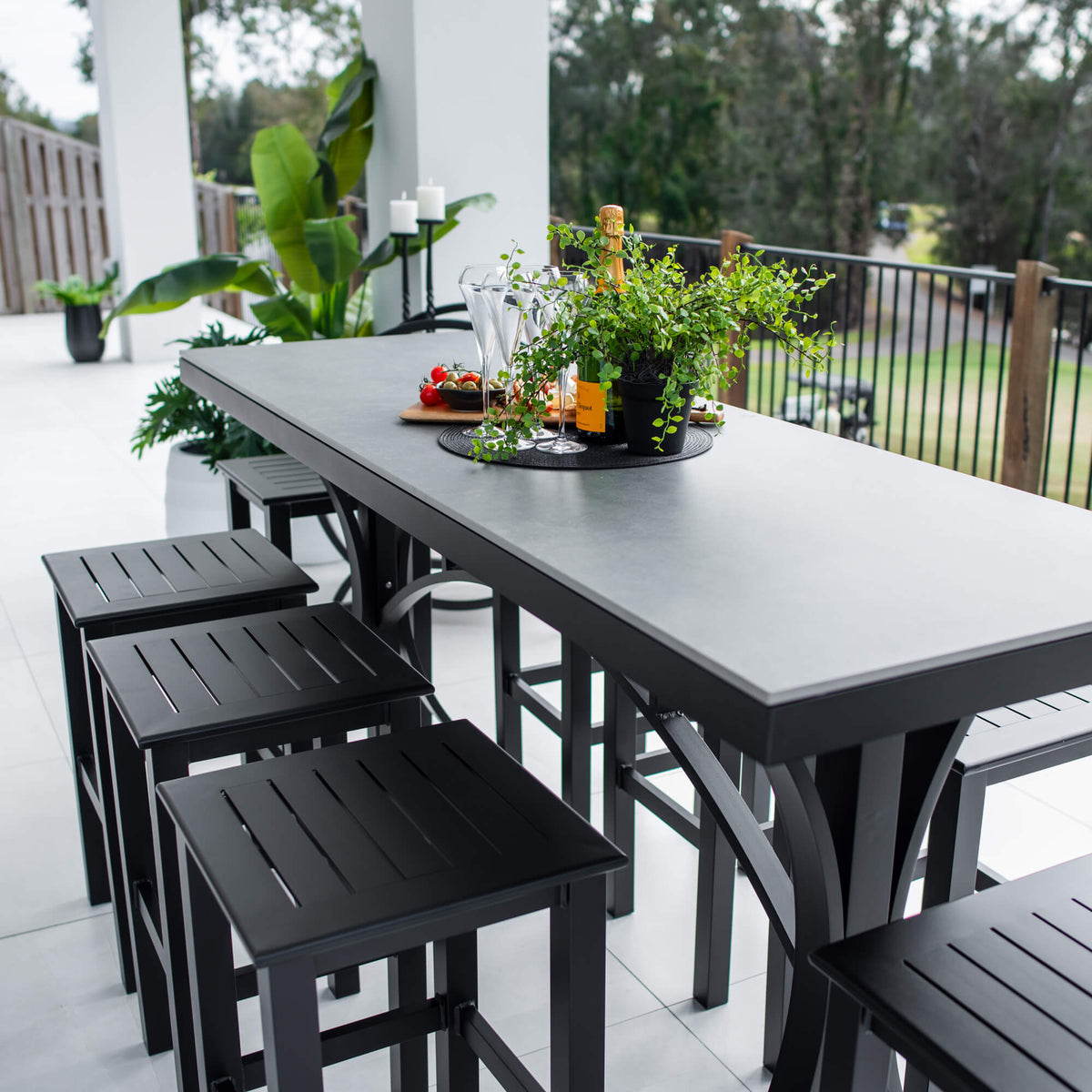 Kirra Malibu - 9pce (200x65) - Outdoor Bar Set