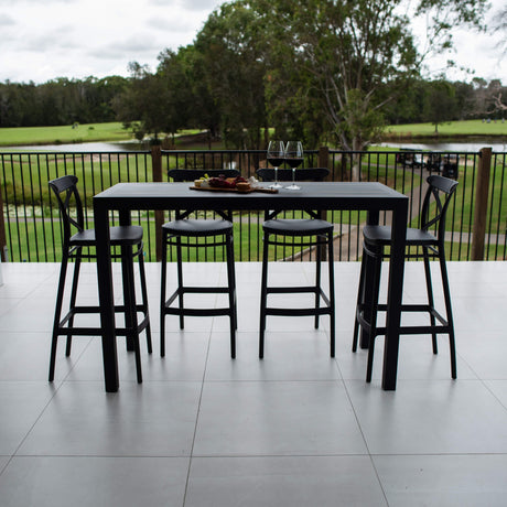 Portsea 75 Aria - 5pce (150x65) - Outdoor Bar Set