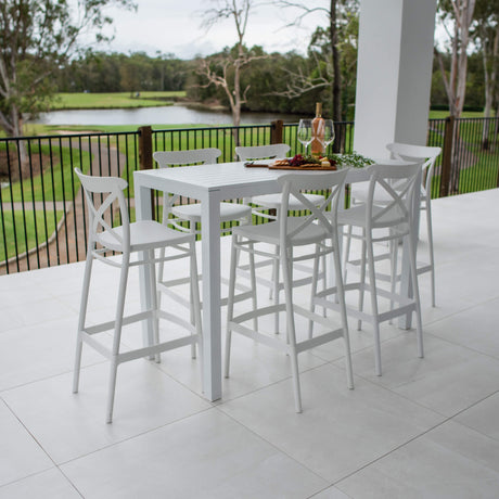 Portsea 75 Aria - 7pce (150x65) - Outdoor Bar Set