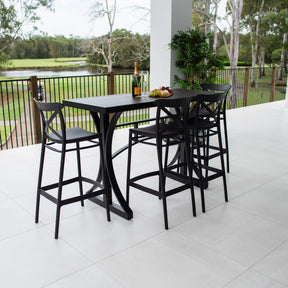 Portsea 75 Bergen - 5pce (150x65) - Outdoor Bar Set