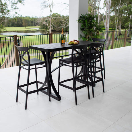 Portsea 75 Bergen - 5pce (150x65) - Outdoor Bar Set