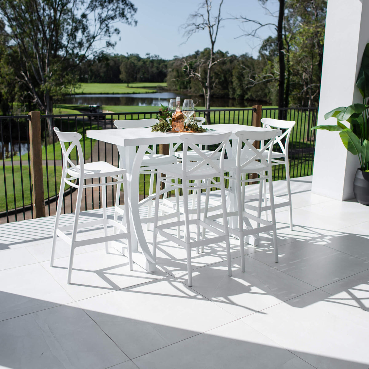 Portsea 75 Bergen - 7pce (150x65) - Outdoor Bar Set