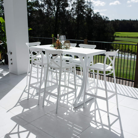 Portsea 75 Bergen - 7pce (150x65) - Outdoor Bar Set