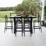 Portsea 75 Bergen - 7pce (150x65) - Outdoor Bar Set