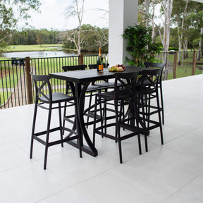 Portsea 75 Bergen - 7pce (150x65) - Outdoor Bar Set