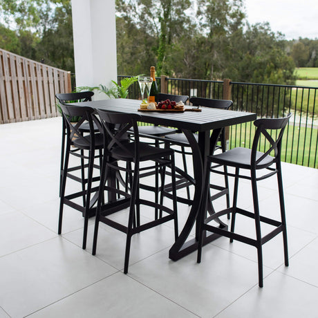 Portsea 75 Bergen - 7pce (150x65) - Outdoor Bar Set