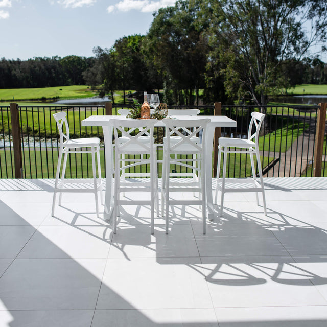 Portsea 75 Bergen - 7pce (150x65) - Outdoor Bar Set