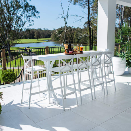 Portsea 75 Bergen - 7pce (200x65) - Outdoor Bar Set