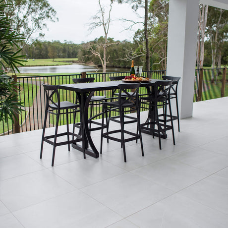 Portsea 75 Bergen - 7pce (200x65) - Outdoor Bar Set