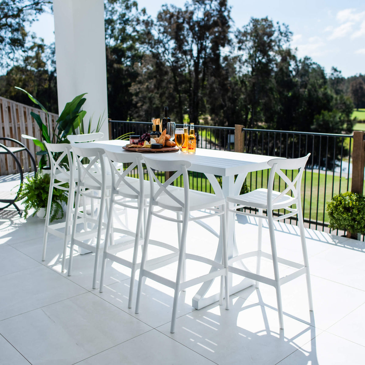Portsea 75 Bergen - 7pce (200x65) - Outdoor Bar Set
