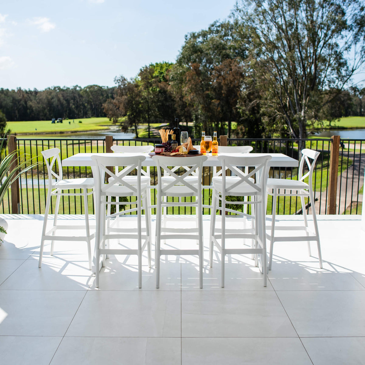 Portsea 75 Bergen - 9pce (200x65) - Outdoor Bar Set