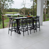 Portsea 75 Bergen - 9pce (200x65) - Outdoor Bar Set