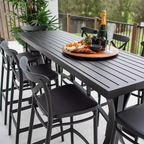 Portsea 75 Bergen - 9pce (200x65) - Outdoor Bar Set