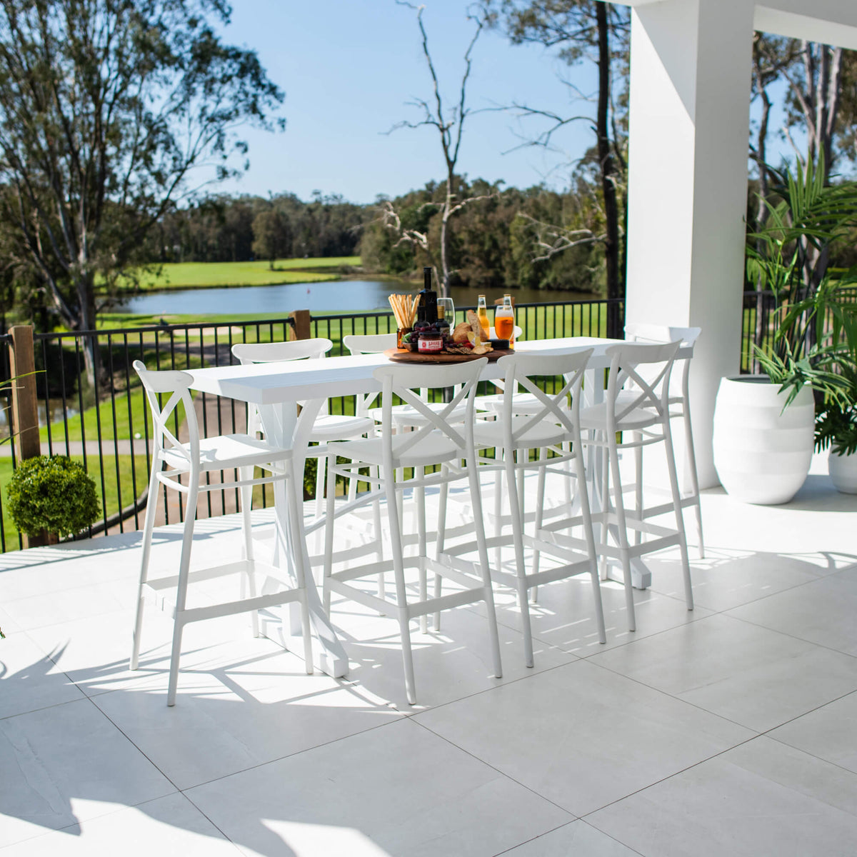 Portsea 75 Bergen - 9pce (200x65) - Outdoor Bar Set