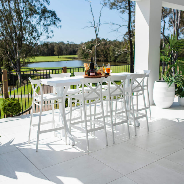 Portsea 75 Bergen - 9pce (200x65) - Outdoor Bar Set