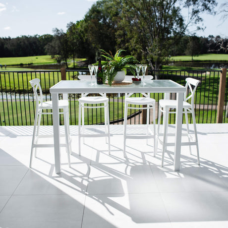 Portsea 75 Hudson - 5pce (150x80) - Outdoor Bar Set