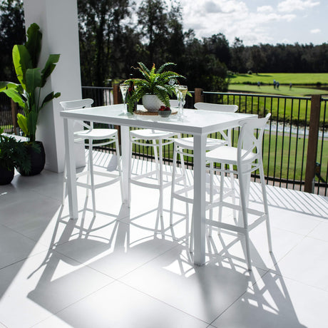 Portsea 75 Hudson - 5pce (150x80) - Outdoor Bar Set