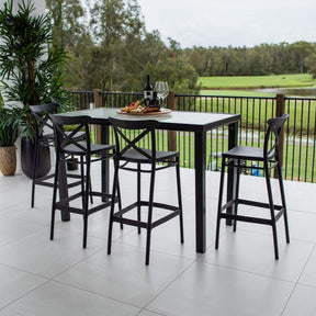 Portsea 75 Hudson - 5pce (150x80) - Outdoor Bar Set