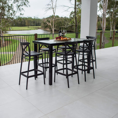 Portsea 75 Hudson - 7pce (150x80) - Outdoor Bar Set