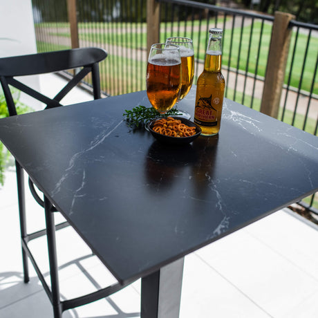 Portsea 75 Lennox - 3pce (60x60) - Outdoor Bar Set