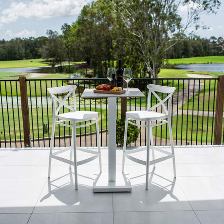 Portsea 75 Lennox - 3pce (60x60) - Outdoor Bar Set