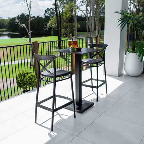 Portsea 75 Lennox - 3pce (60x60) - Outdoor Bar Set